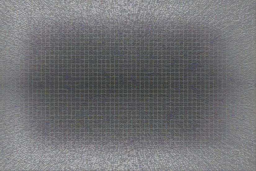 Za horyzontem | druk solventowy na powierzchni lustrzanej | 100 x 150 cm